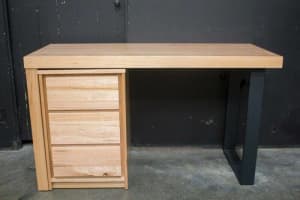 Pyrmont Office Desk - Solid Messmate Timber - 1350mm Length