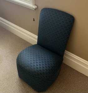 Upholstered tapestery bedroom chair