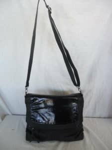 MISS M BLACK SATCHEL Handbag Large Shoulder Strap Very Roomy 3867