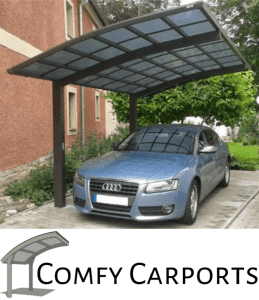 New Poly Carbonate Cantilever Single Carport DIY Kit