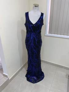 Sequin Blue/Black Formal Dress