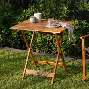 Mimosa 70 x 70 x 75cm Square Folding Timber Table