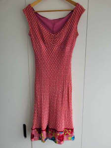 Pink sleeveless dress - size 12