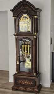 Black Forest Grandfather Clock with Kieninger Movement made in Germany