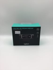 Logitech C922 Pro Stream Webcam, Black, Brand New In Box 