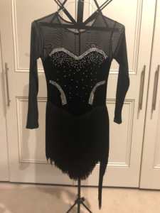 Latin competition Dance dress/party dress with crystal fringe