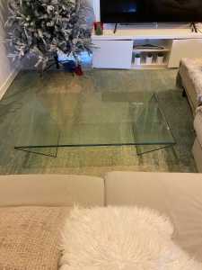 Coffee table glass pick up only