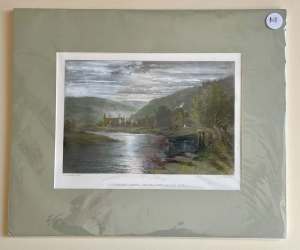 Hand coloured original steel engraving by Charles Cousen