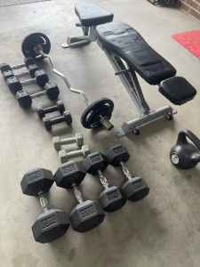 Weights - good condition gym equipment