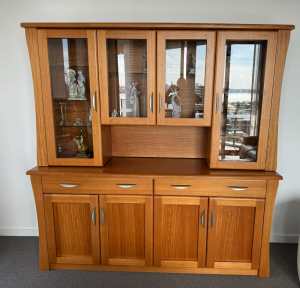 Handmade Solid Oak Lounge Display Cabinet