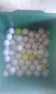 100 Golf Balls mainly range balls various brands, some are good play w
