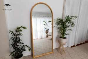 Ophelia Arch Full Length Oak Mirror - BRAND NEW