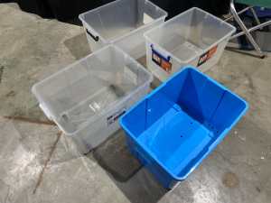 50 litre storage tubs NO lids