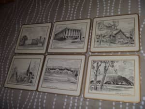 vintage placemats iconic canberra buildings old parliament house 1969