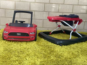 3 in 1 Ford Mustang Red Baby / Toddler Walker