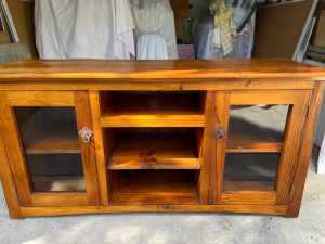 Timber and Glass Cabinet