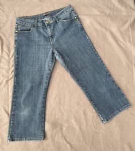 Katies 3/4 jeans size 12 Winter warm pants fashion blue womens ladies