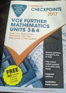 Cambridge Checkpoints VCE Further Mathematics 2017