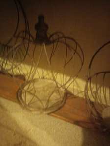 Crown candle holder or plant cage