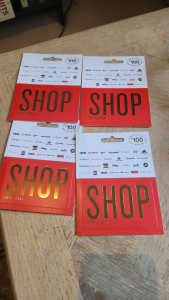 TCN Gift Cards $100x4 ($400) Adidas, Cotton On, Nike, $370