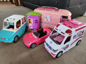 Barbie Camper, Barbie Hospital, Barbie car and MORE