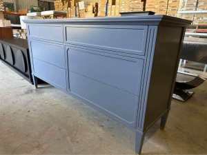 NEW IN BOX Lily grey Lacquer 6 Dresser sideboard buffet Afterpay