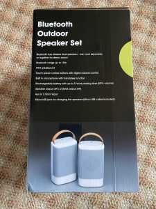Bluetooth outdoor speaker set - Brand New