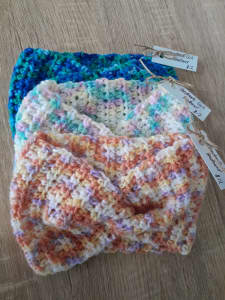 Handmade Crochet Girls Stretchy Headband