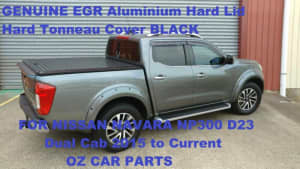 Black Aluminium Hard Lid Tonneau Cover GENUINE EGR FOR NISSAN NAVARA N