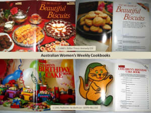 Vintage Australian Womens Weekly Cookbooks