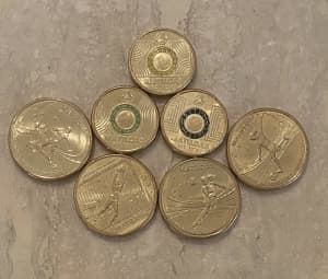 🎄⚽️🇦🇺 ⭐️2023 MATILDAS Full 7 COIN SET UNC $2 $1 Dollar Coins✨