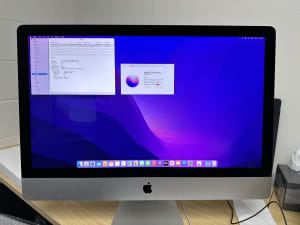 iMac 27 inch AIO, Retina 5K, Intel 4GHZ I7 Quad Core, 32GB, 256GB SSD