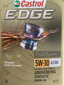 Castrol EDGE 5W-30 Engine Oil 5ltr Brand New