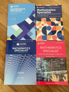 Year 12 Mathematics Specialist ATAR Books
