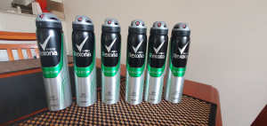 6 x Rexona Qantum Deodorant cans