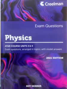 Physics Exam Questions Atar Course Units 3 and 4 Creelman