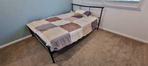 Double bed with a mattress for sale!