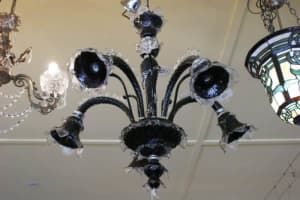Murano Glass Chandelier 5 Arms