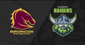 Brisbane Broncos v Raiders x4