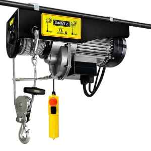 Giantz Electric Hoist Winch 400/800KG Cable 18M Rope Tool Remote Chai