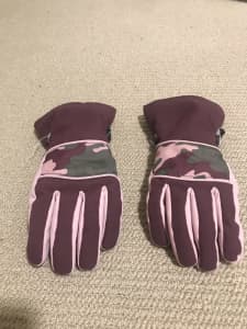 Ski gloves for child aged 5-8