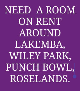 Wanted: NEED A ROOM ON RENT