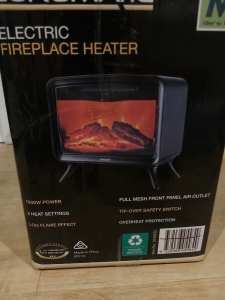 Euromatic 1600W Electric Fireplace Heater **BRAND NEW**