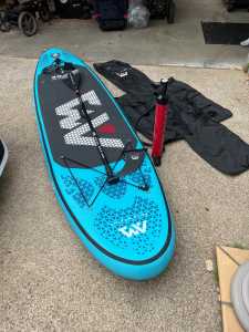 wV 910 inflatable stand-up paddle board with pump, paddle, bag and l
