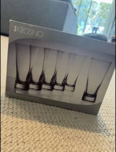 Krosono Beer Glasses set of 6 - never used