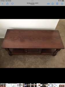 Solid English Oak Coffee table with storage