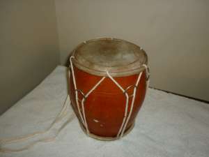 Bongo Drum 14cm in Diameter 19cm High in Fair Condition