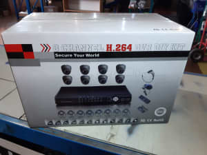 8 Camera Security System with BNC Cables & DVR (Brand New)
