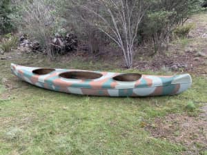 Double Fibreglass Canoe