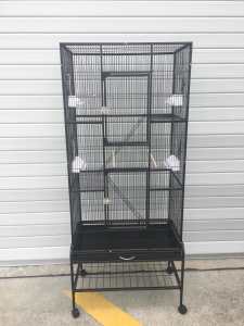 BRAND NEW Tall Bird Cage on trolley 76x46x185cm H platforms n ladders